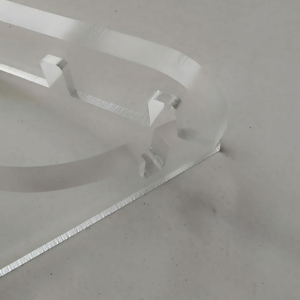 Crystal-Clear Acrylic Neon Sign Holder Base – Adjustable & Stable Tabletop Stand