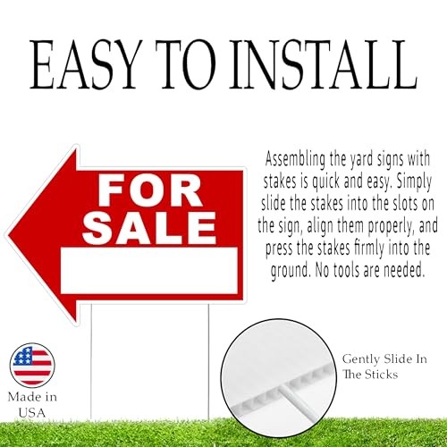 Large Huge For Sale Yard Sale Arrows Yard Sign Double Sided With Stake Large …