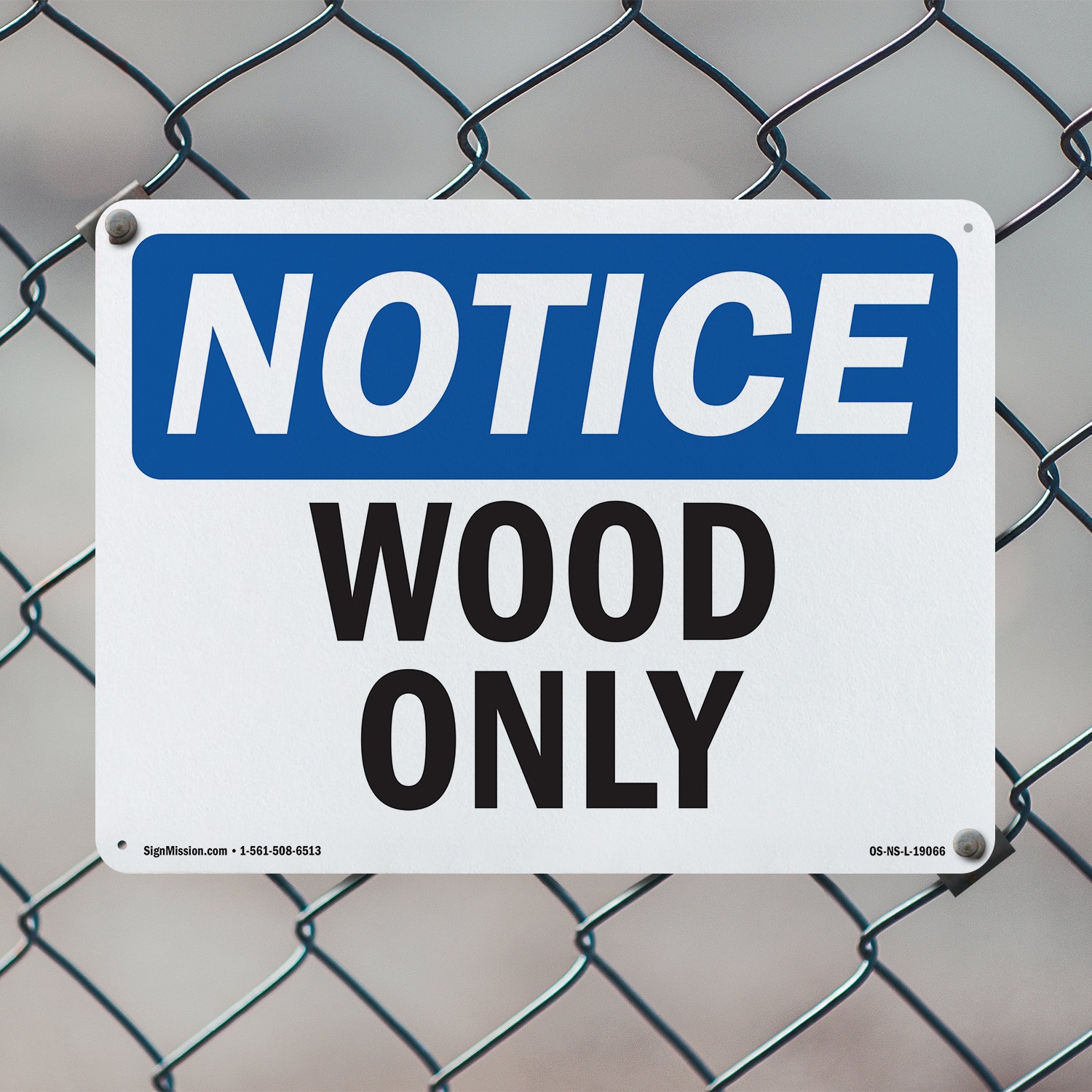 Wood Only OSHA Notice Sign Metal, Plastic, Or Decal – 5 or 10 Pack