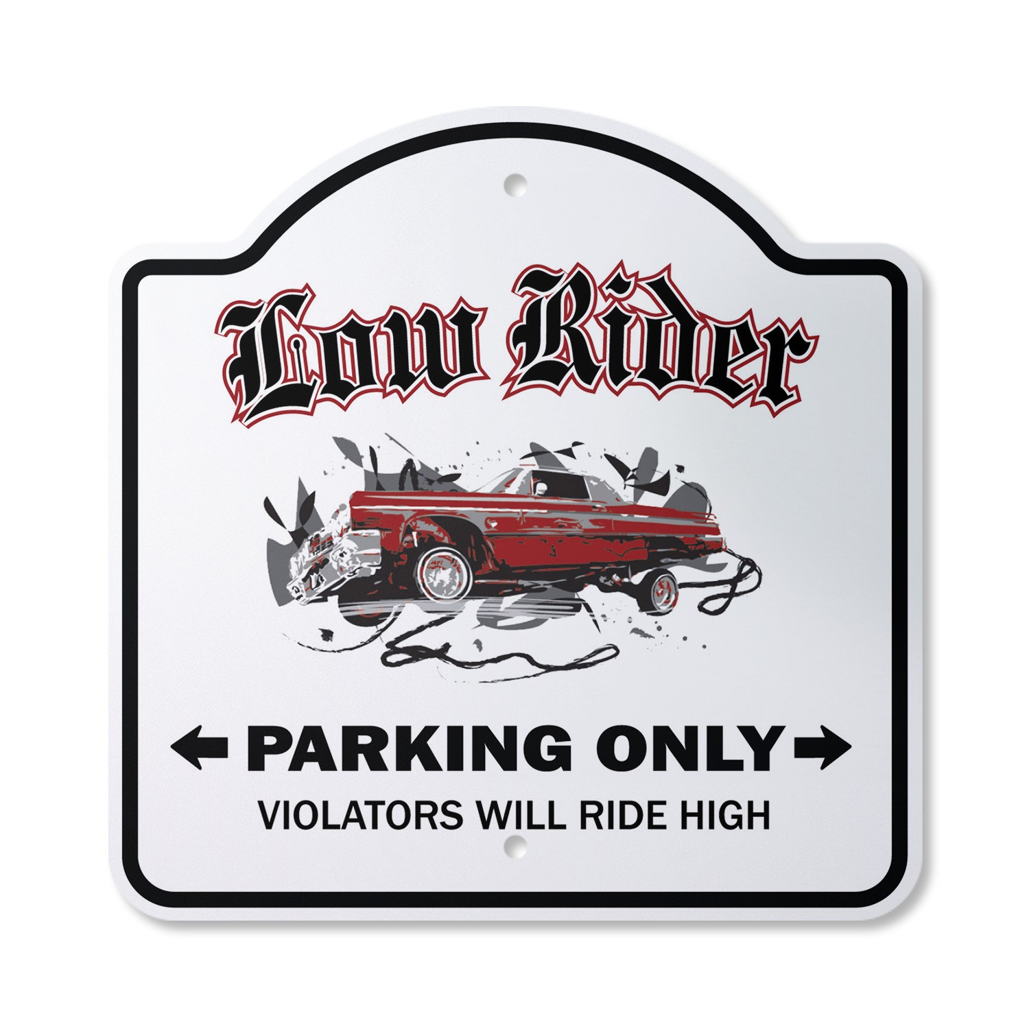 Lowrider Plastic Sign Low Rider Rims Car Parking Truck Gift Chicano Cu