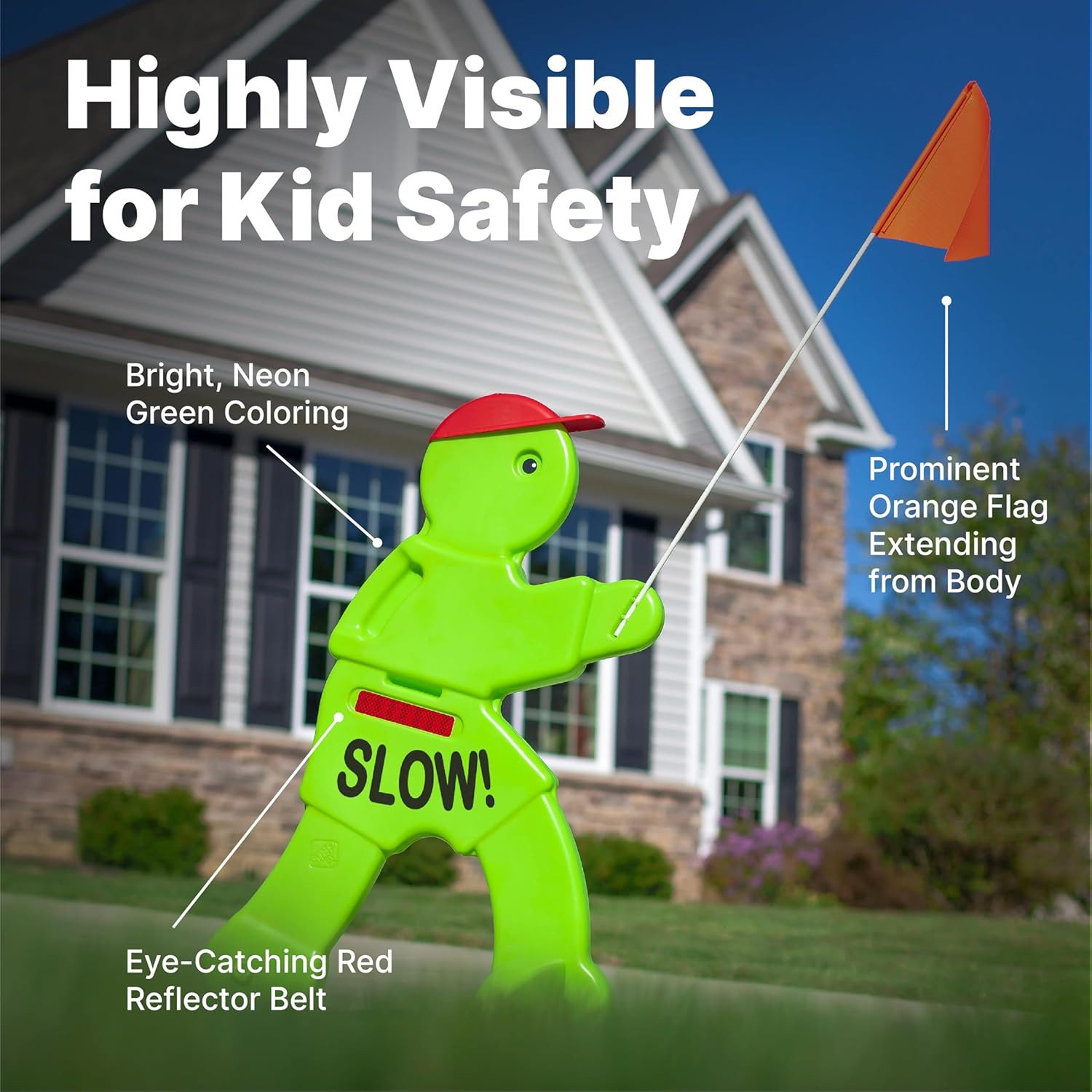 Step2 Kid Alert Street Safety Sign, Kids at Play Signage for Neighborhood