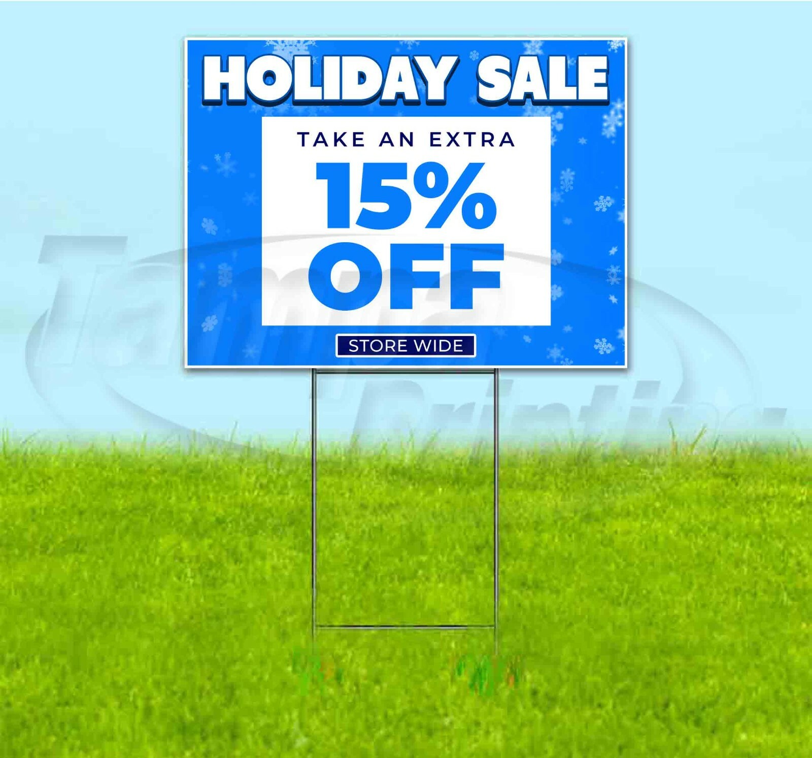 HOLIDAY SALE 15% OFF 18×24 Yard Sign WITH STAKE Corrugated Bandit BUSINESS DEALS