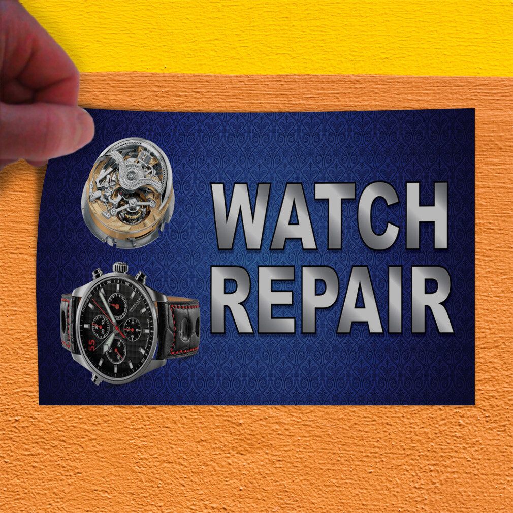 Decal Stickers Watch Repair Business A Vinyl Store Sign Label Business