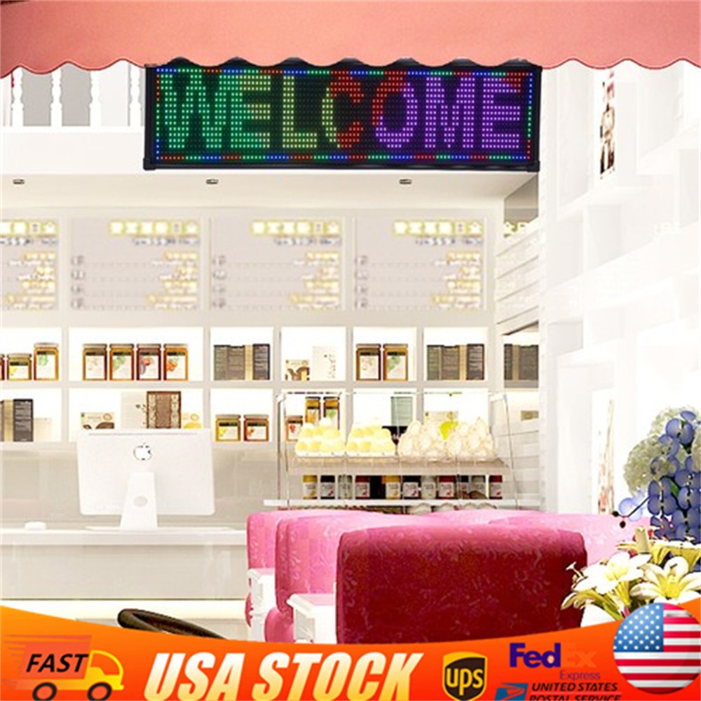 26&Prime;x8&Prime; LED Advertising Sign Programmable Scrolling Display Board Full Color