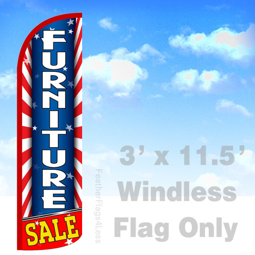 FURNITURE SALE- Windless Swooper lag 3×11.5&prime; Feather Sign- Starburst rq