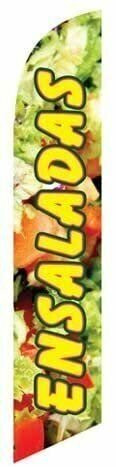 Ensaladas Advertising Feather Flag Banner Swooper, Replacement Flag Only