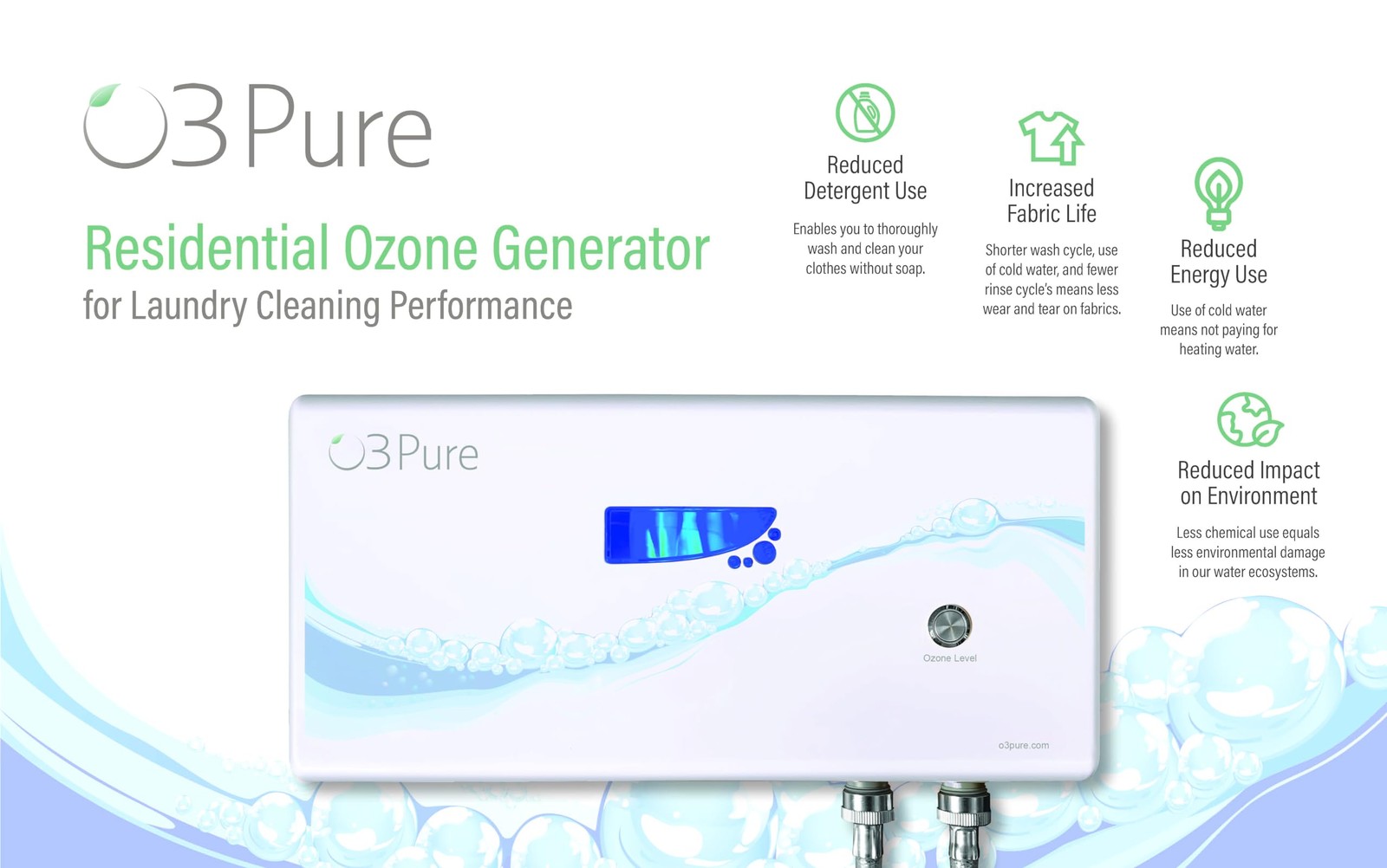 Professional Ozone Eco Laundry Washer System – Newest Generation
