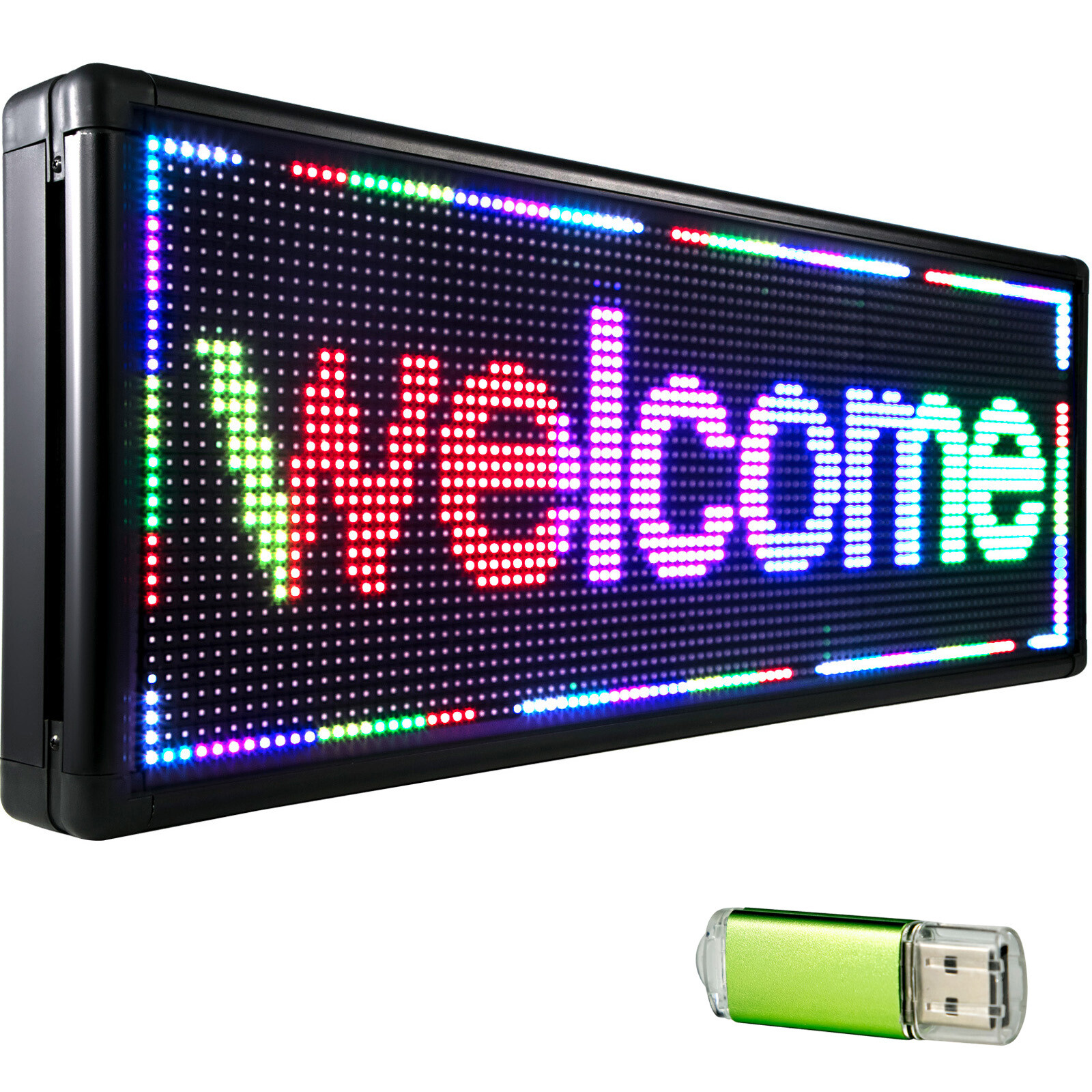 40&Prime;X15&Prime; LED Sign Scrolling Message Display Board Full Color Programmable Board