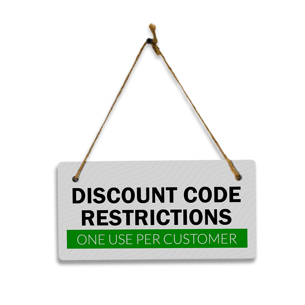 Business & Workplace Signage – Sales & Returns Policies 5×10 Hanging Plus Sign