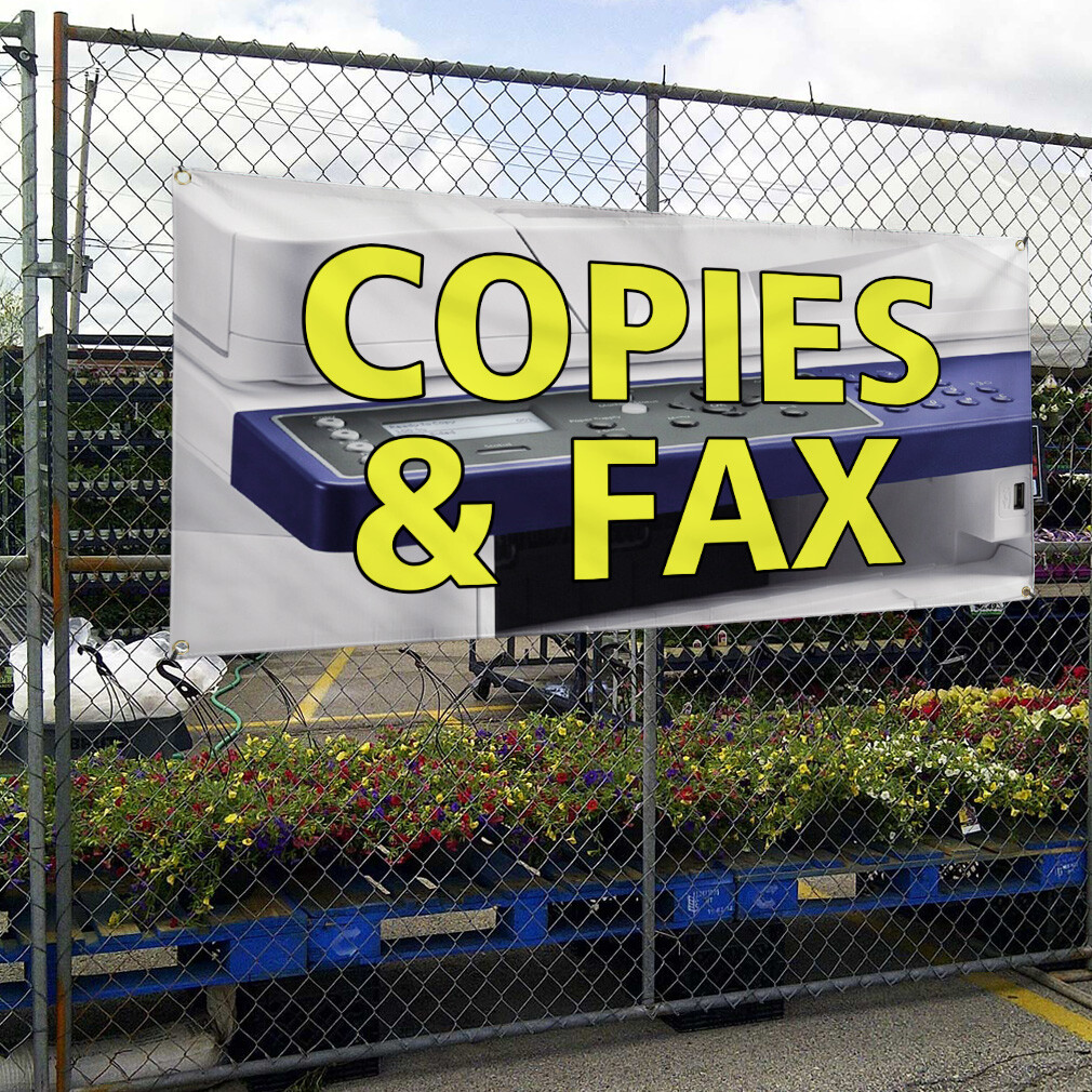 Vinyl Banner Multiple Sizes Copies & Fax Outdoor Advertising Printing Business