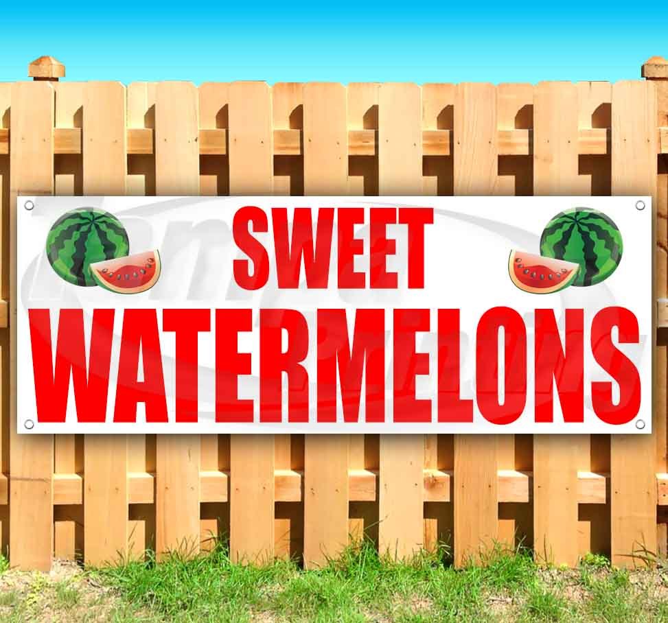SWEET WATERMELONS Advertising Vinyl Banner Flag Sign LARGE SIZES! FARM PRODUCE