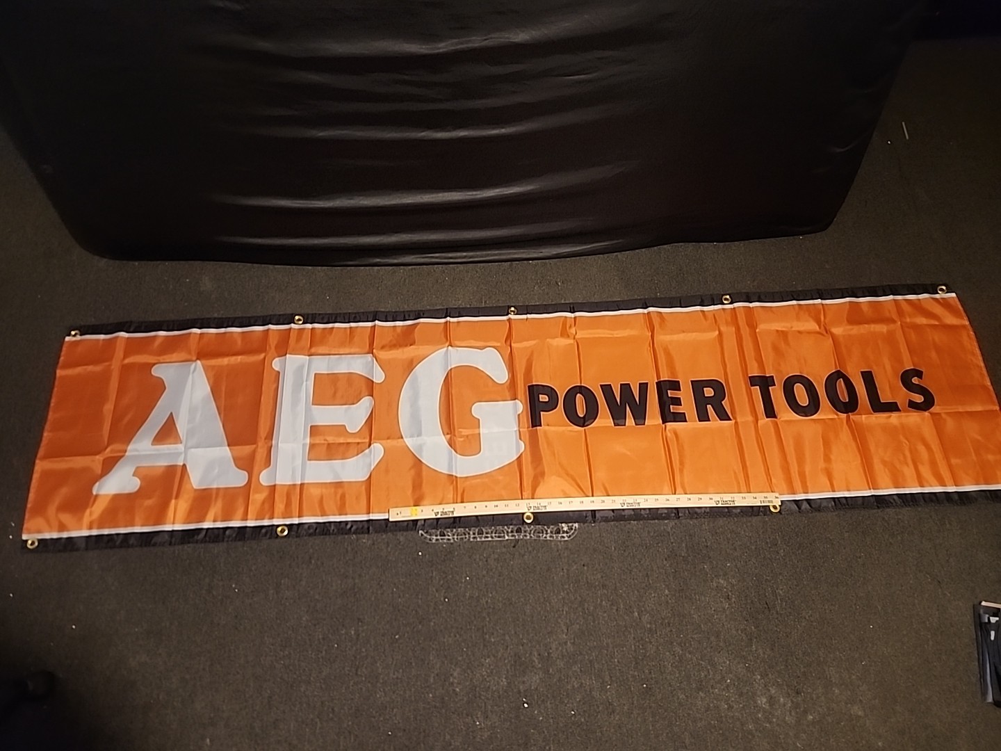 AEG Powertools Banner 2&rsquo;×8 Feet Garage Shop Flag Home Decor Mancave