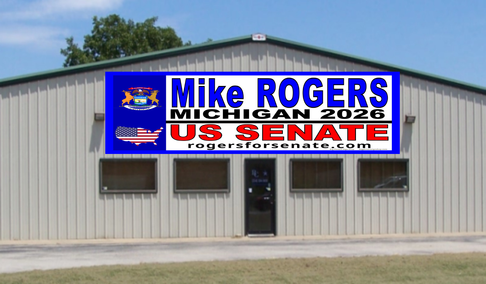 MIKE ROGERS MICHIGAN for US SENATE -GIANT Banners-HEAVY DUTY- 47 Sizes-USA MADE