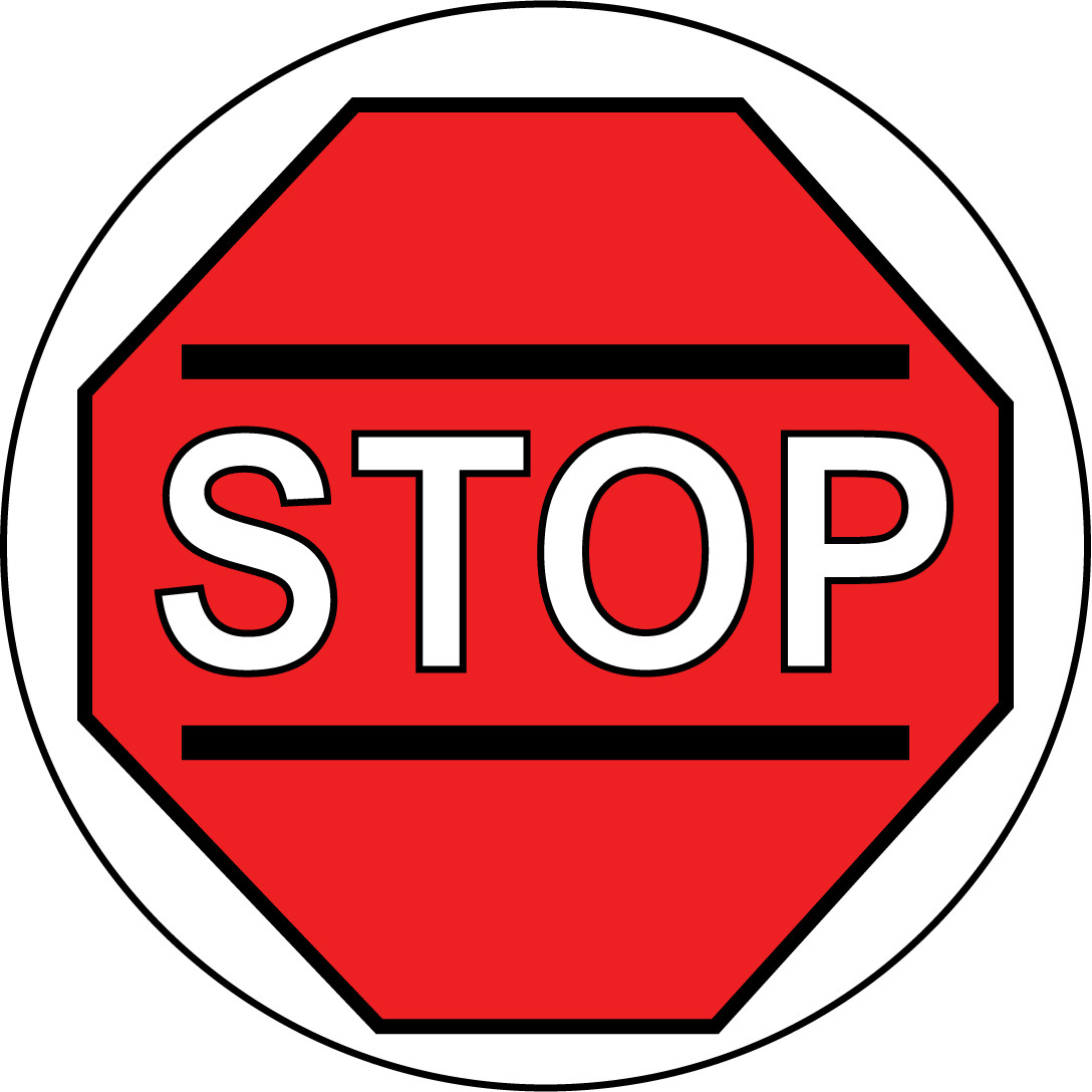 STOP | Adhesive Vinyl Sign Decal