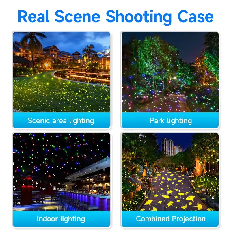 30W Waterproof LED Garden Light Dynamic Firefly Romantic Outdoor Flood Projector