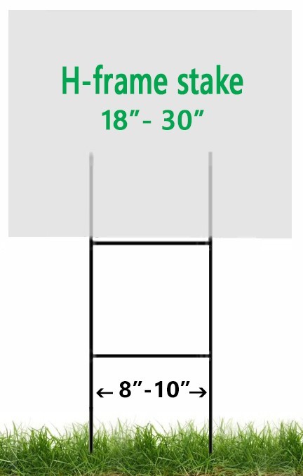 Yard Sign Installation Tool for H-frame Stakes- Easy way to Plant Yard Signs