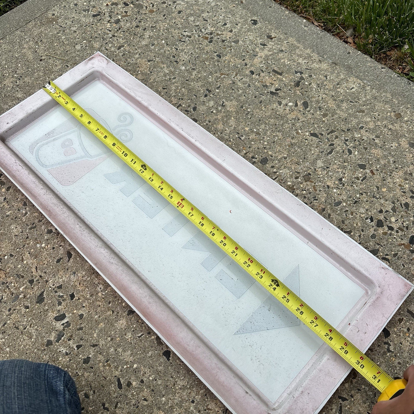 Dunkin Donuts Directional Enter Left Arrow Sign Plastic 30&Prime;x12&Prime;