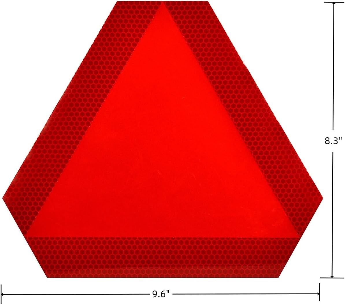 Slow Moving Vehicle Triangle Reflective Sticker Safety Sign – 2 Pack