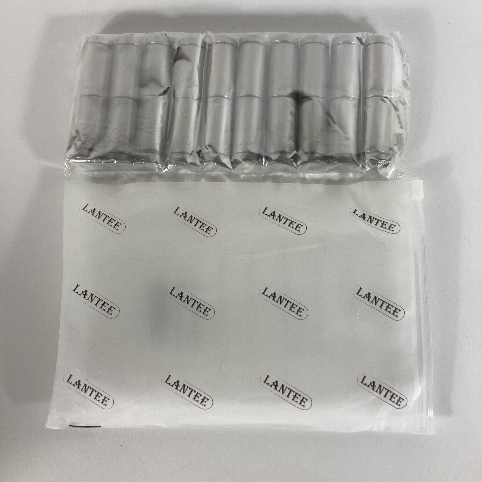 Lantee 20-Piece Silver Tone Stainless Steel Hardware for Glass