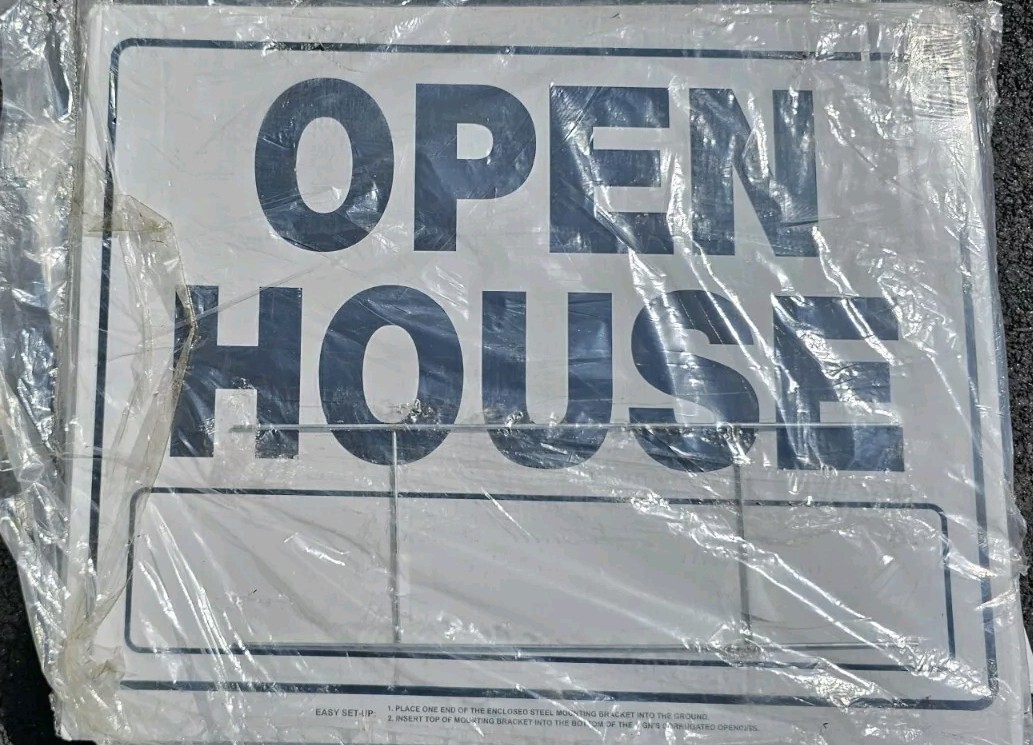 4pk For Rent Open House Sign with Frame 20&Prime; X 24&Prime; Lot Of 4 Yard Signs