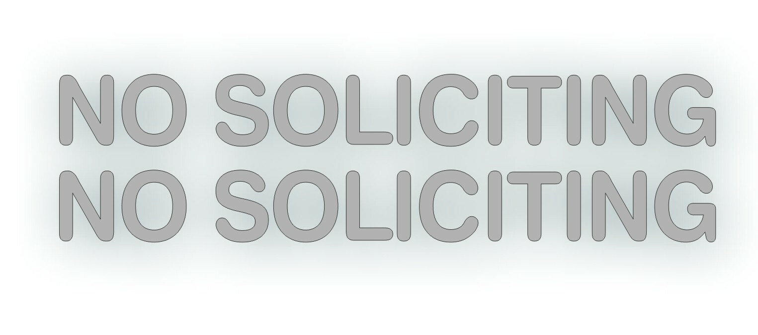 Office Shop Decal NO SOLICITING for business entrance glass door, wall sign SV L
