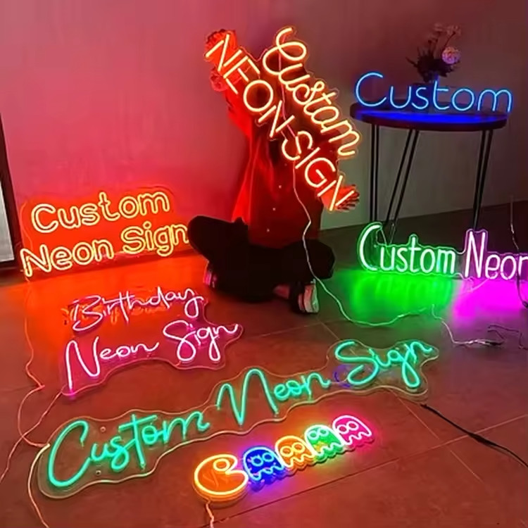 LWA Free Smells 24×5 in. neon LED sign for party decoration