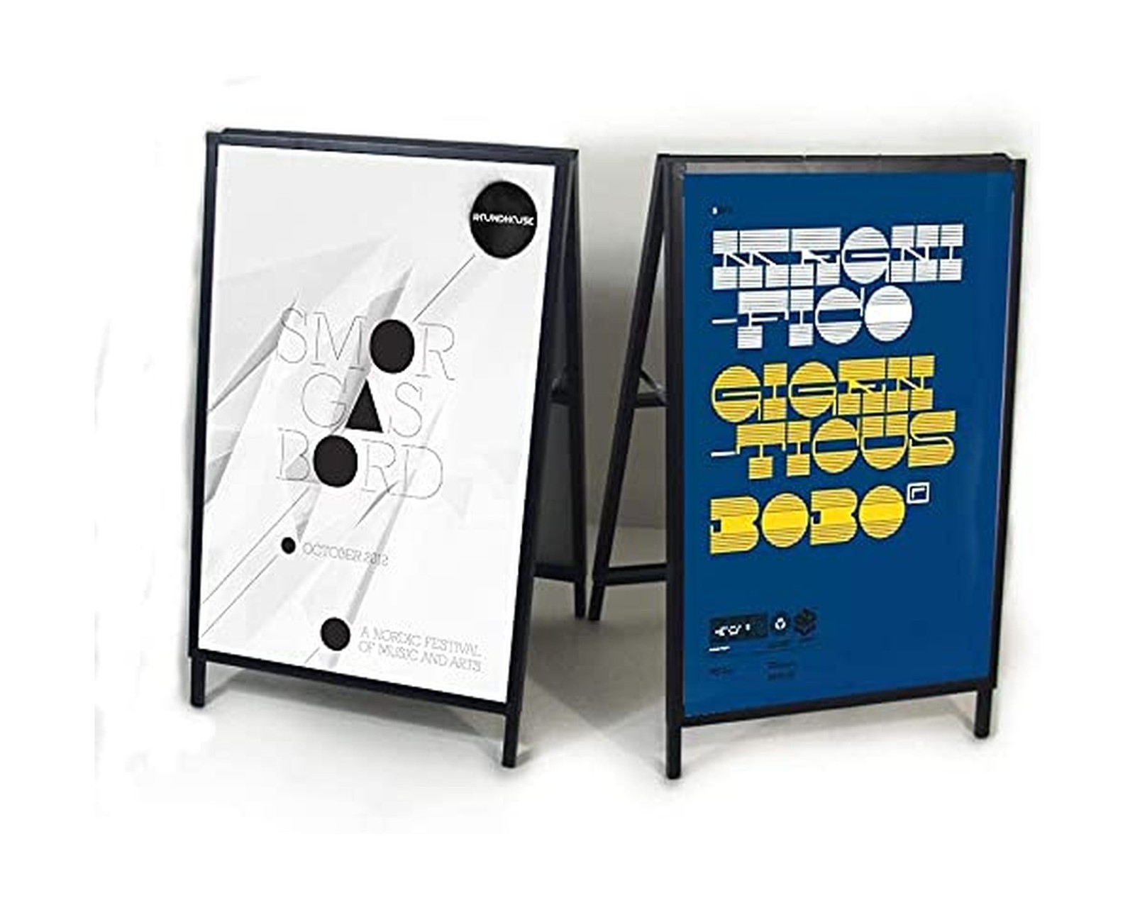 YDisplay A Frame Sign Heavy Duty Sidewalk Sign for Poster Board 24x 36 inches…
