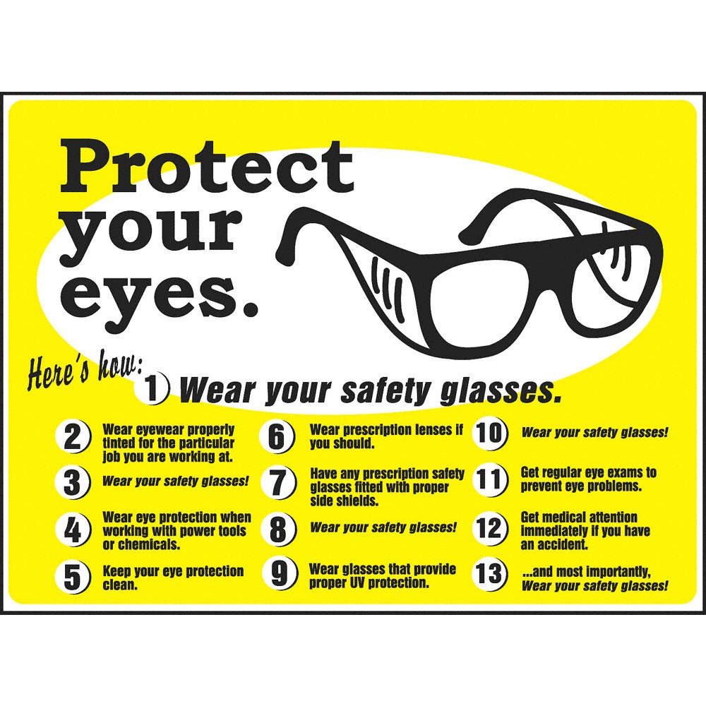 ACCUFORM SP124478L Safety Poster,17 in x 22 in,Plastic 3TZE4