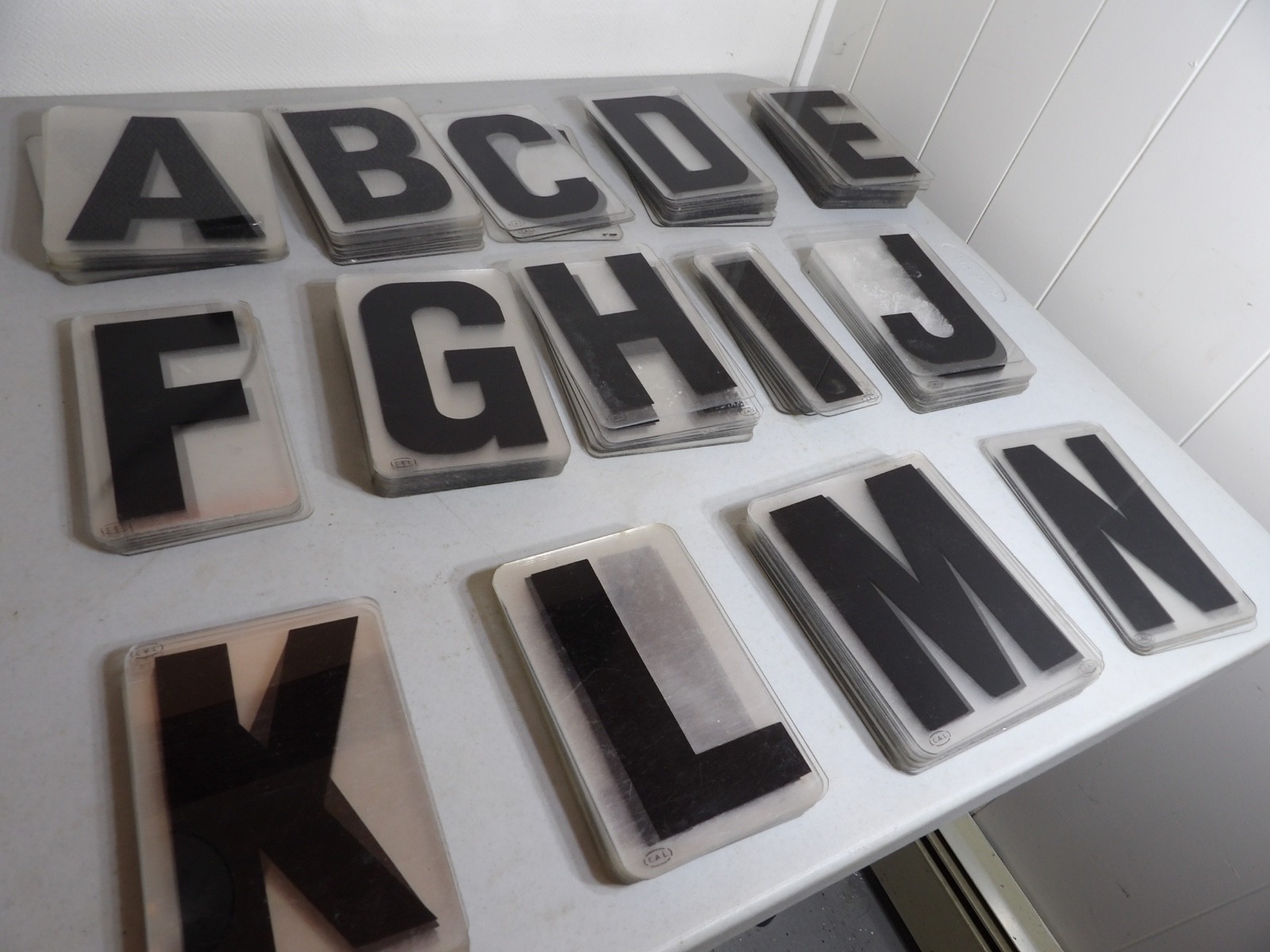 Large Lot of 6&Prime; Tall Marquee Sign Hard Plastic Letters ( Cal Brand )