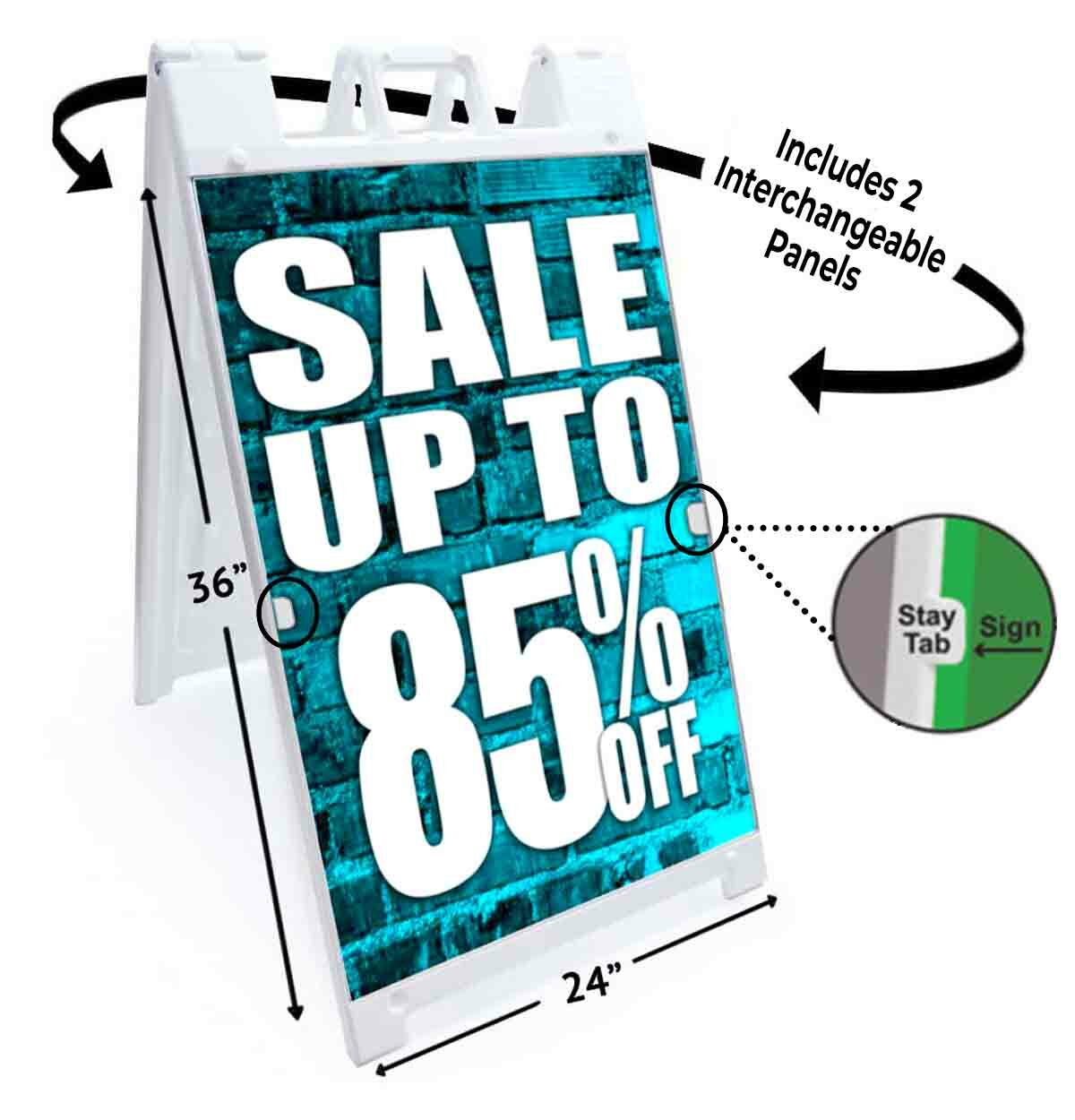 Sale Up To 85% Off Signicade 24×36 Aframe Sidewalk Sign Banner Decal