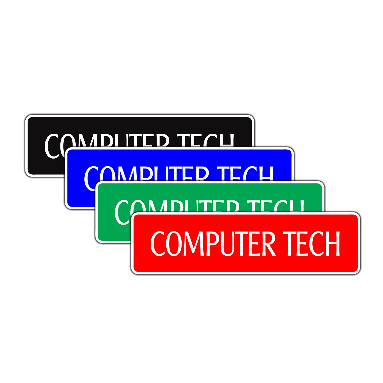 Computer Tech Street Sign Geek Repair Fix Apple PC Network Program IT Guy Gift