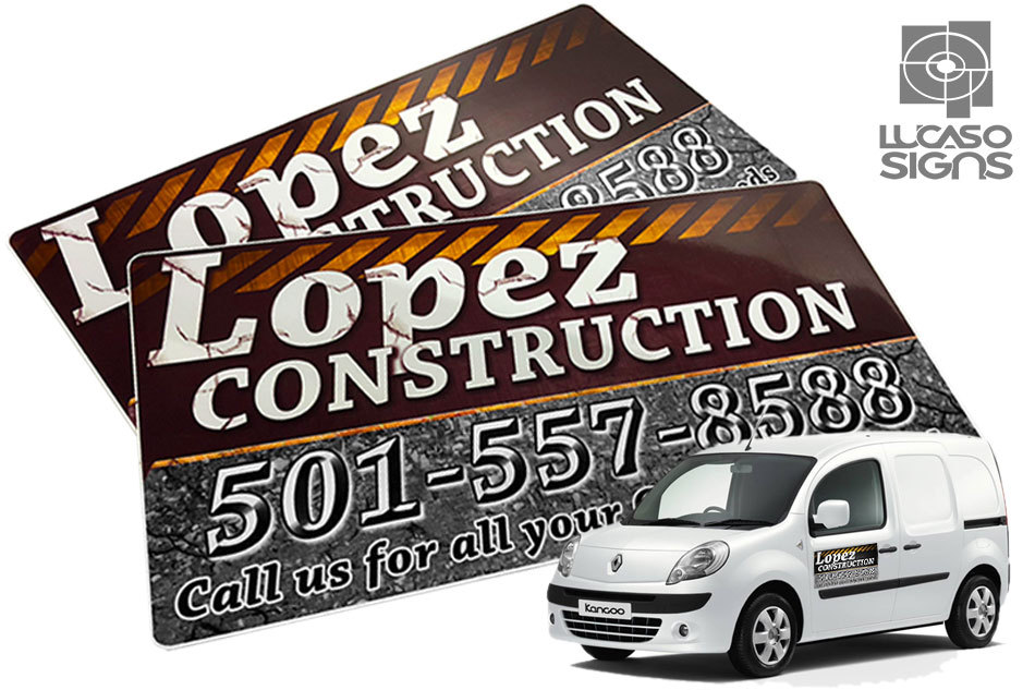 Car Magnets with Custom Graphics Door Signs Outdoor Pair Set 24&Prime; X 12&Prime; each