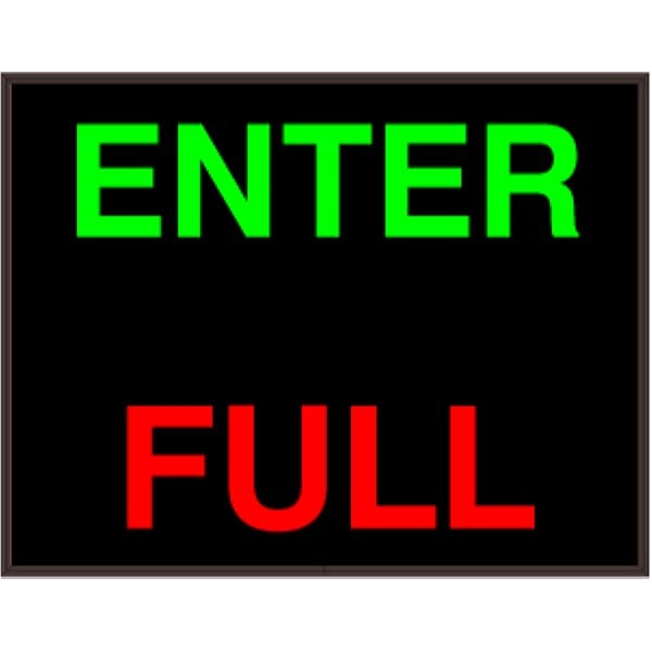 Signal-Tech 29889 PHX1418GR-A252/120-277VAC ENTER | FULL Outdoor Sign