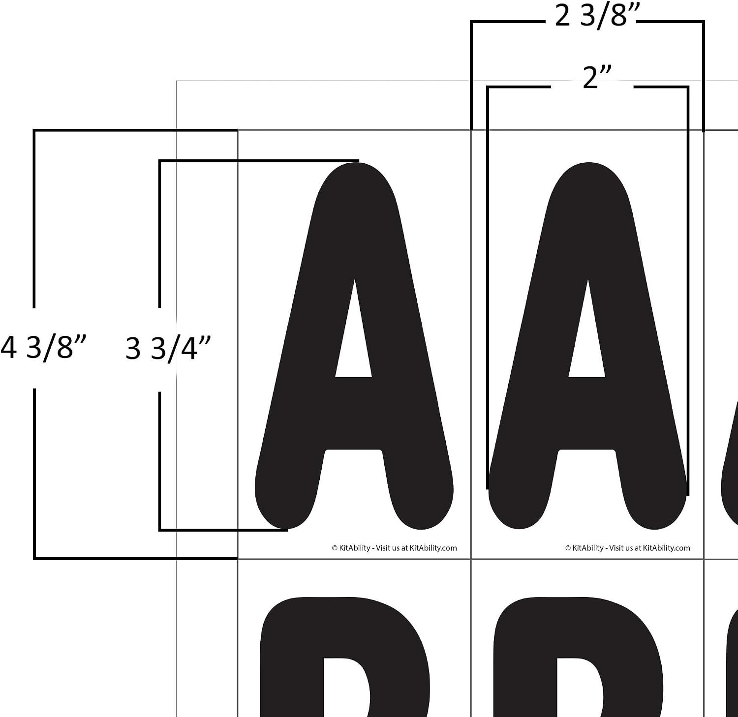 Enhanced Visibility Numbers for A-Frame Signs – Pack of 60