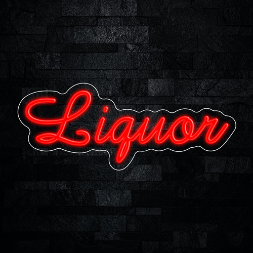Liquor LED Neon Sign 20&Prime;L x 8&Prime;H #33228