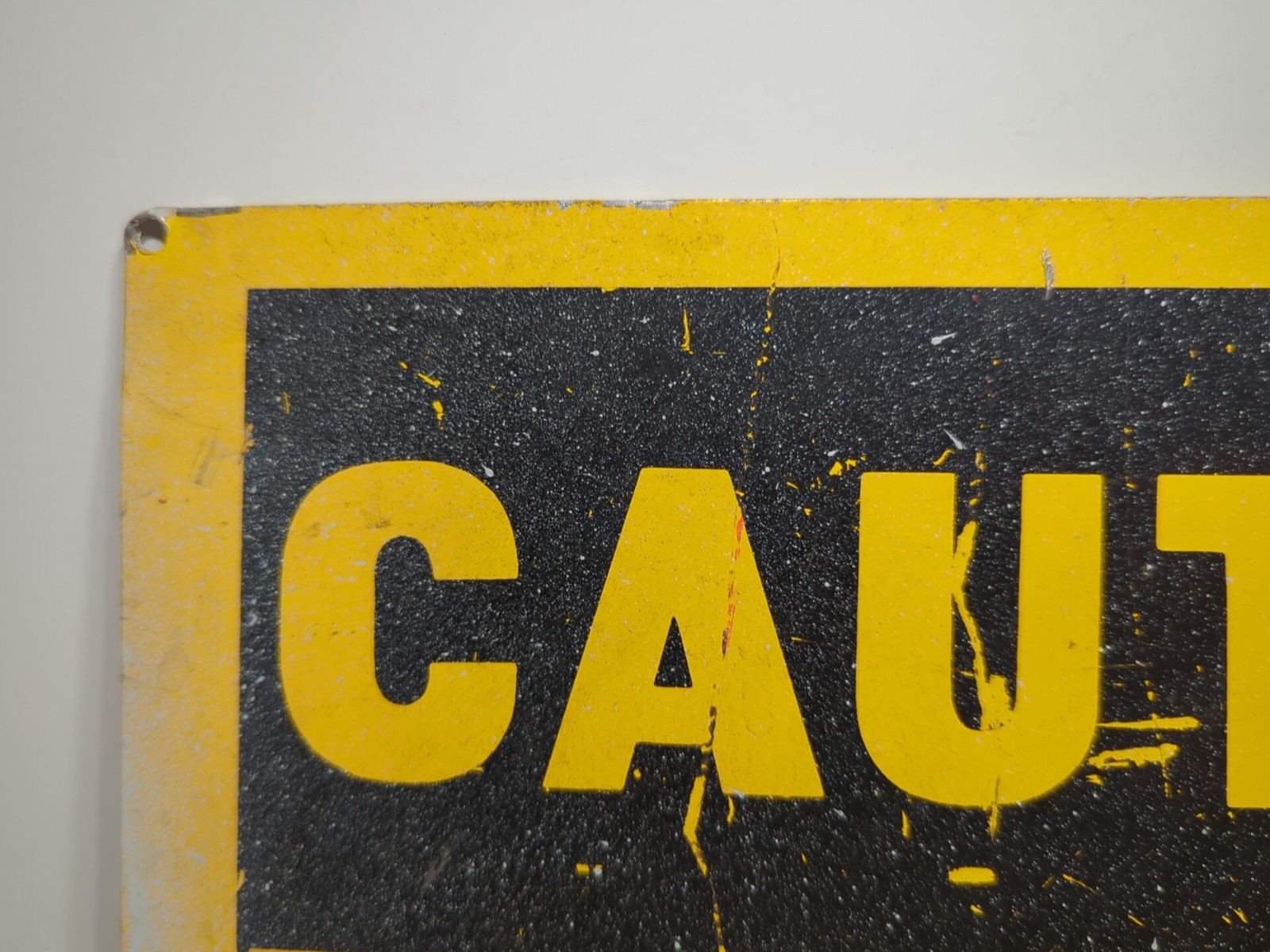 ✨11⅜in x 19in✨Mancave Metal Sign « Caution: Eye Protection Required In This Area »