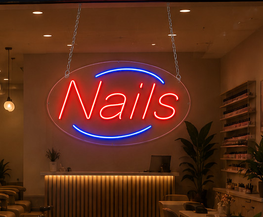 Nails LED Neon Sign 28&Prime;L x 16&Prime;H #34007