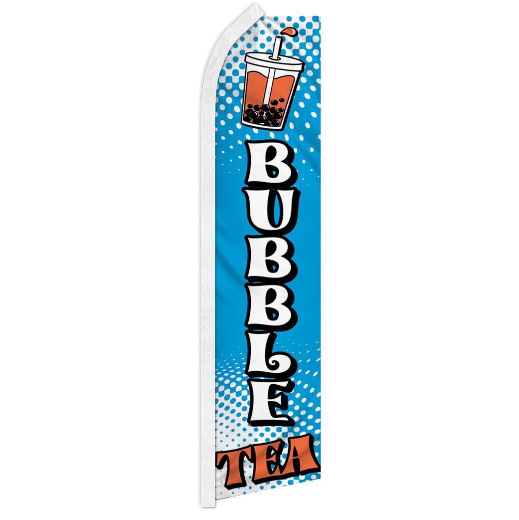 10 x « BUBBLE TEA » advertising super flag swooper banner business sign milk boba