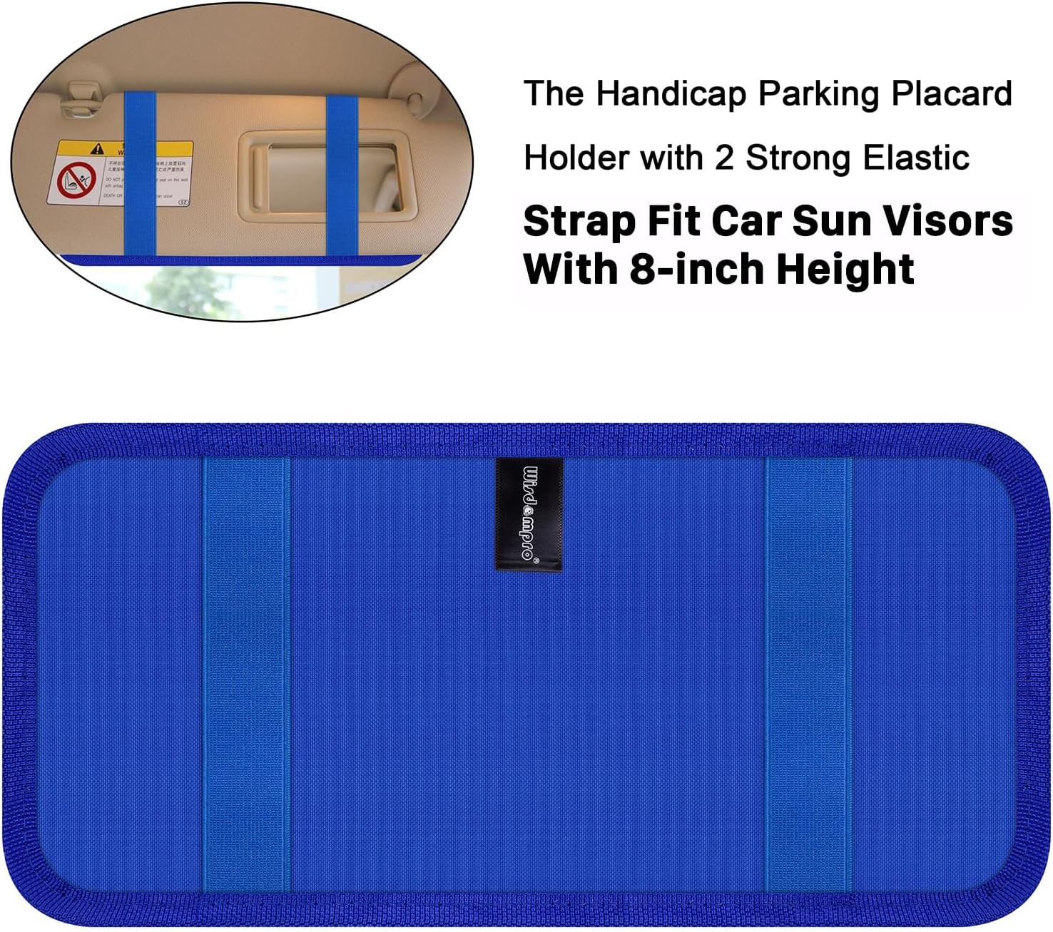 Handicap Placard Holder for Auto, Wisdompro Disabled Parking Permit Sign Protect