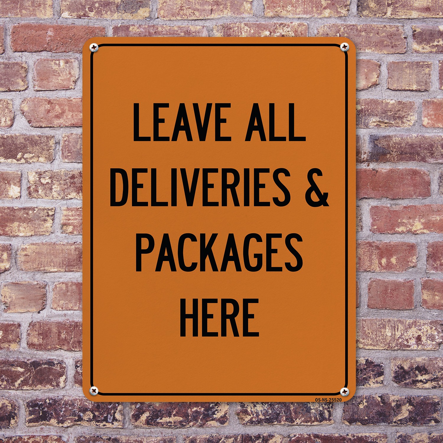 Leave All Deliveries & Packages Here Public Safety Sign Or Decal – 5 or 10 Pack