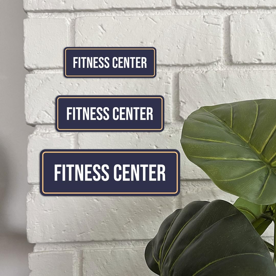 Standard Plus Fitness Center Door Wall Sign Hospitality Gym Signage Large