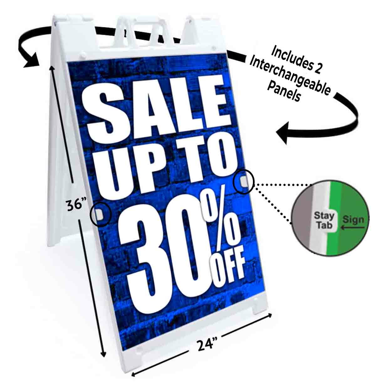 Sale Up To 30% Off Signicade 24×36 A Frame Sidewalk Sign Double Sided
