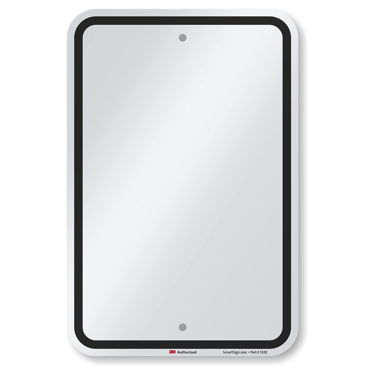 Blank Write-On Metal Sign 18×12&Prime; – Reflective Aluminum, Durable, USA Made