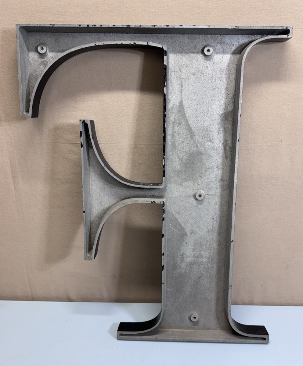Gemini Inc 24” Cast Aluminum Architectural Letter Sign Black Commercial Letters