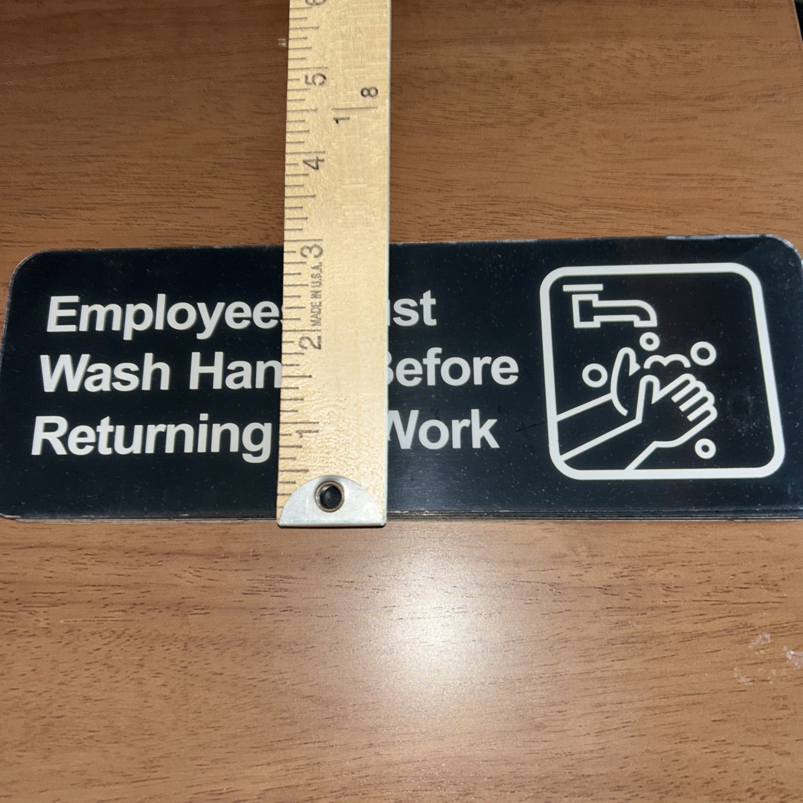 employees must wash hands sign Brings 4 In Pack