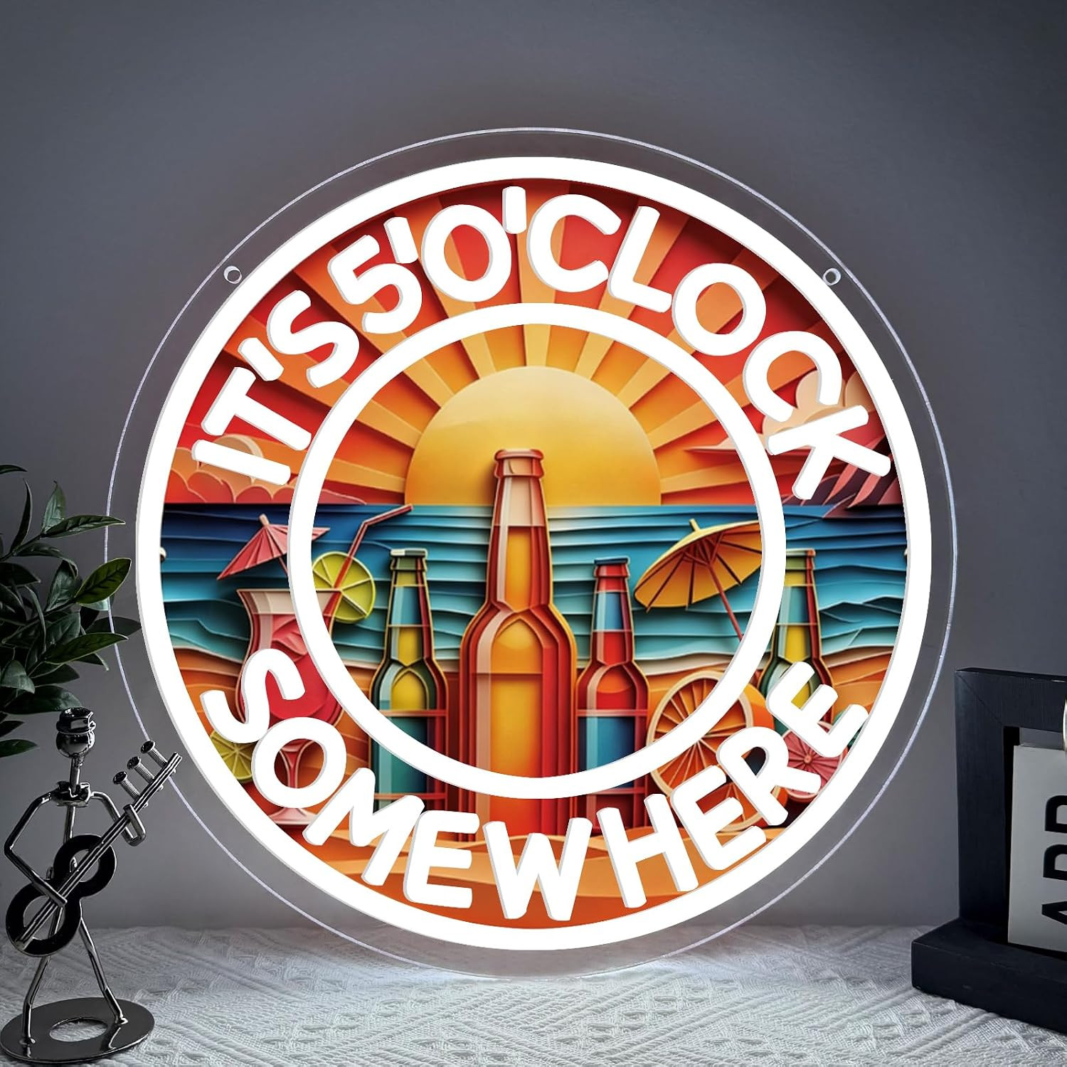 Neon Open Sign for Business, 13 * 13 » Colorful Adjustable Brightness Come in We