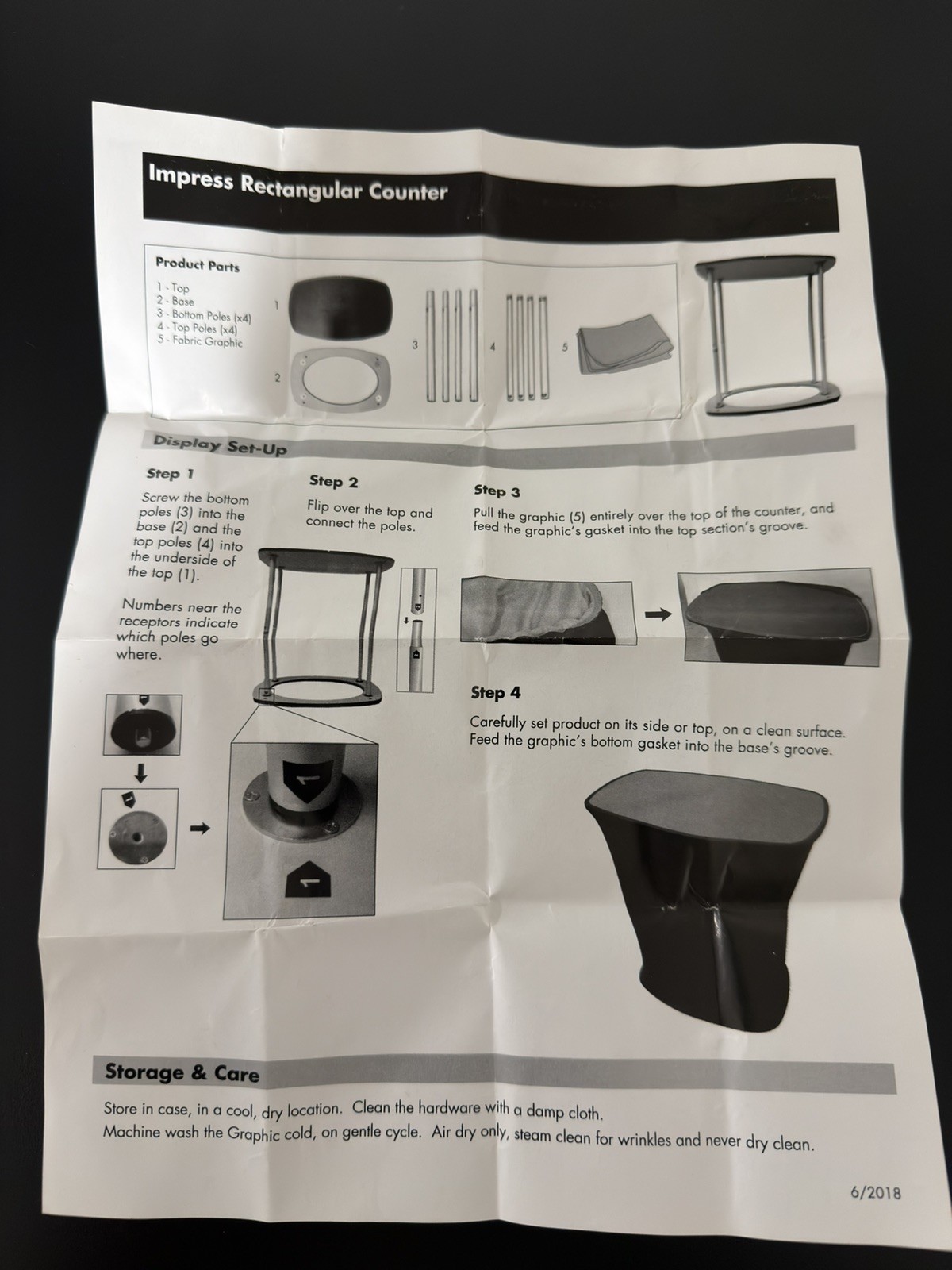 New : PopUp Display Booth Trade Show Counter Stand Table