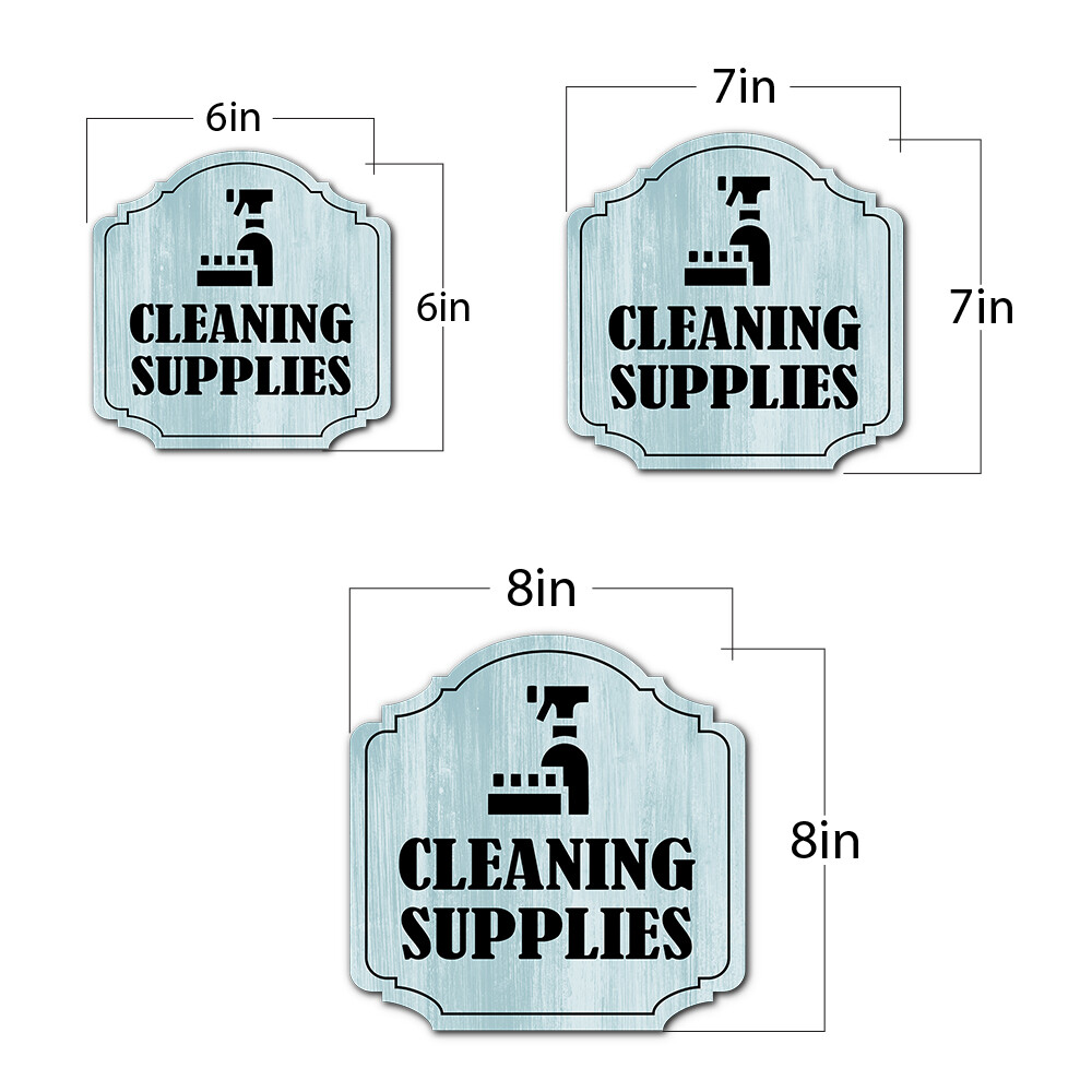 Heritage Plus Cleaning Supplies Wall or Door Sign | Business Workplace Signage