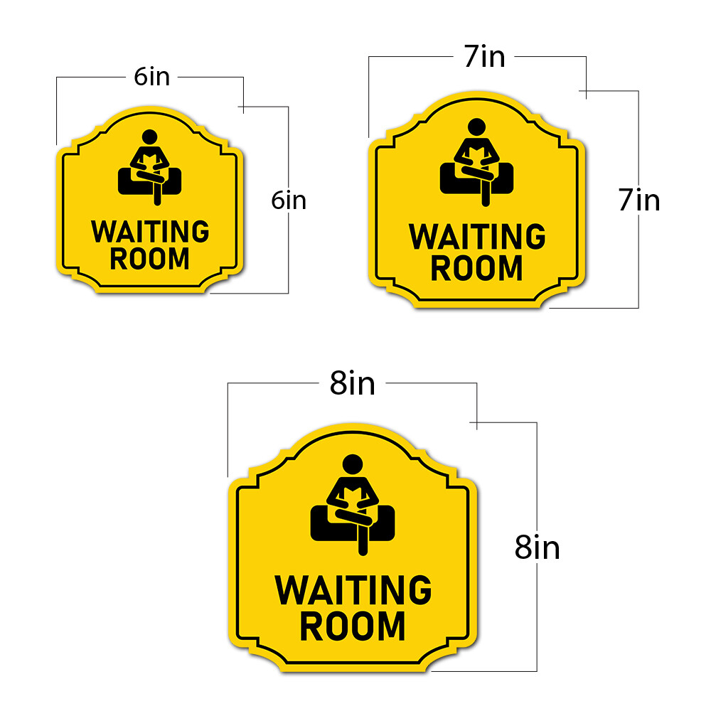 Heritage Plus Waiting Room Wall or Door Sign | Workplace Business Signage