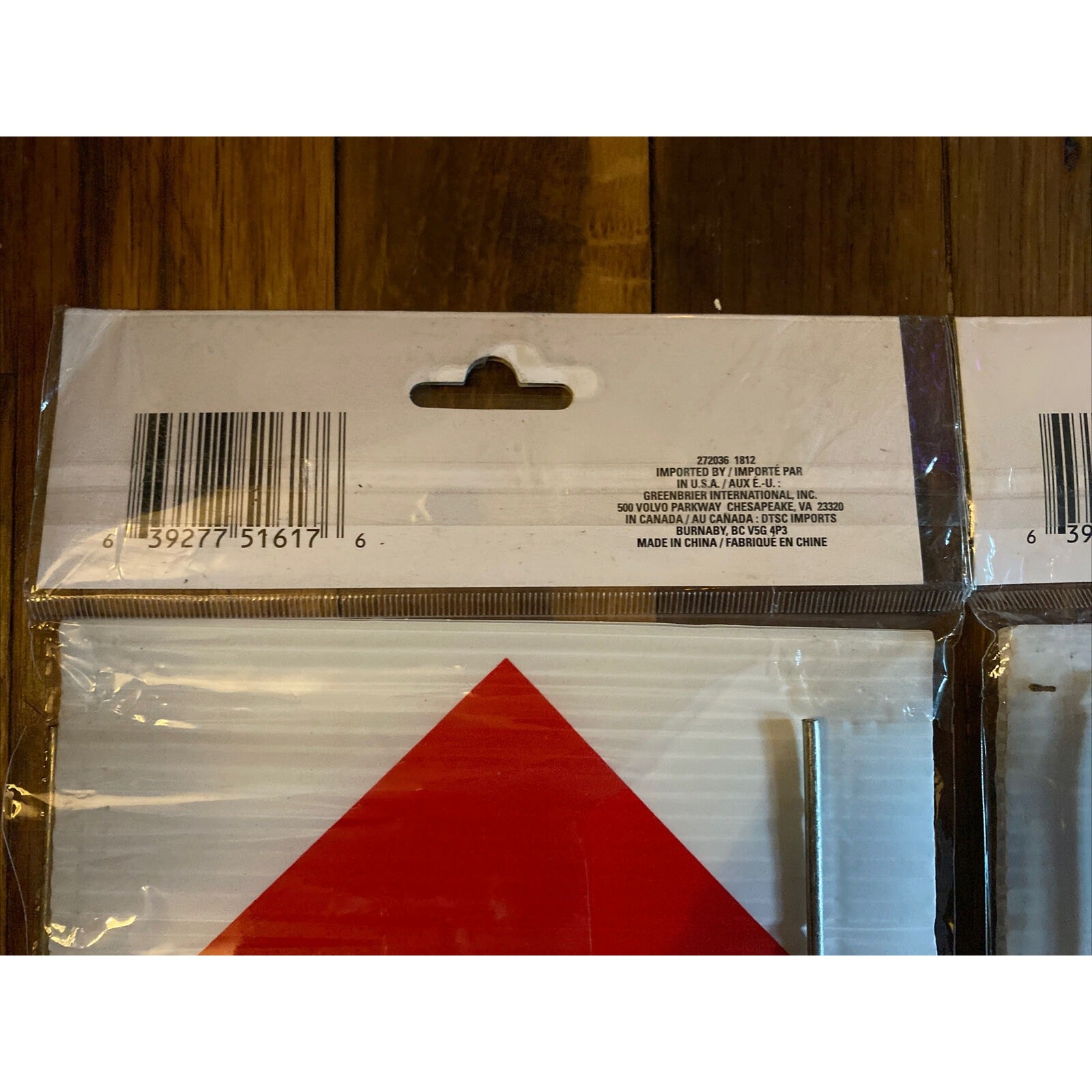 Garage Sale Signs Double-Sided Red And White Arrow W/Metal Stands 16X6 SEALED